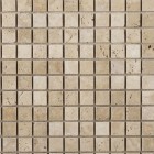 Classic Light Tumbled & Unfilled Travertine Mosaic